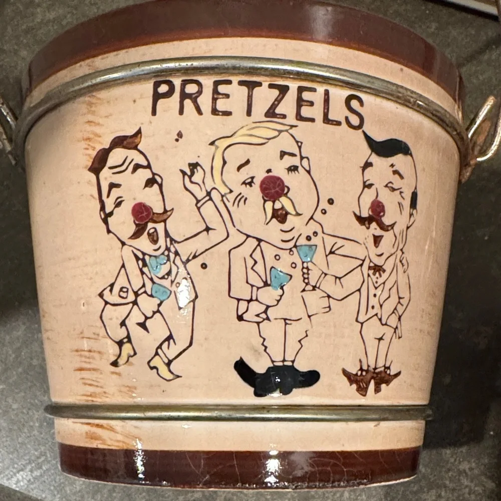 Vintage 1950’s-60’s Snack Buckets Set